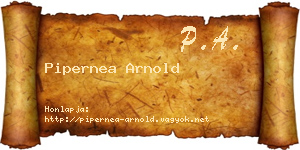 Pipernea Arnold névjegykártya